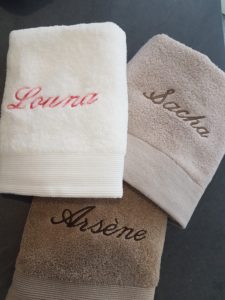 Broderie serviettes